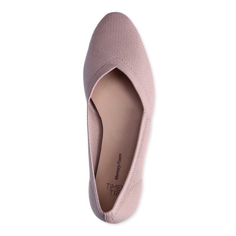 Time And Tru Women's Knit Ballet Flats