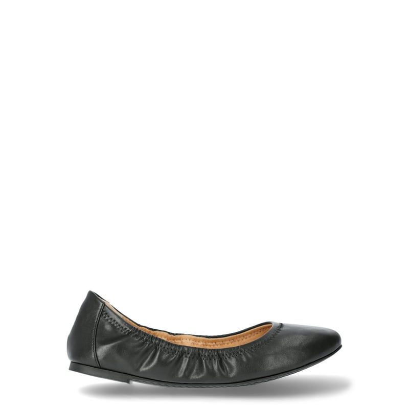 Time And Tru Women’s Scrunch Ballet Flats Sizes 6-11 Wide Width Available