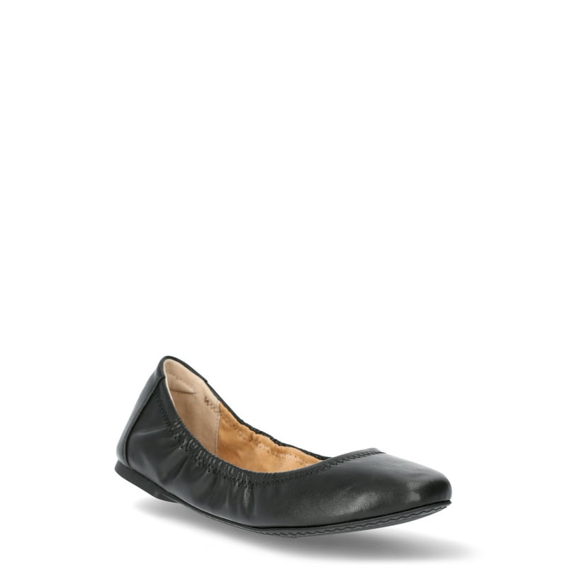 Time and Tru Women’s Scrunch Ballet Flats Sizes 6-11 Wide Width Available