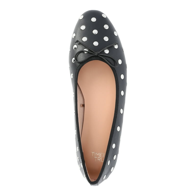Time And Tru Women's Studded Ballet Flats