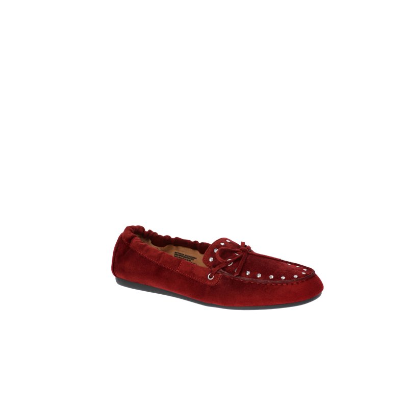 Time and Tru Women's Studded Faux Suede Moccasin Loafers