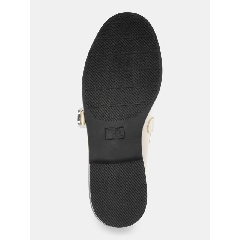 Time And Tru Women's T Strap Mary Jane Loafers