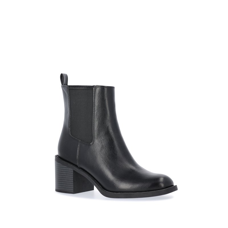 Time and True Women's Faux Leather Chelsea Boots