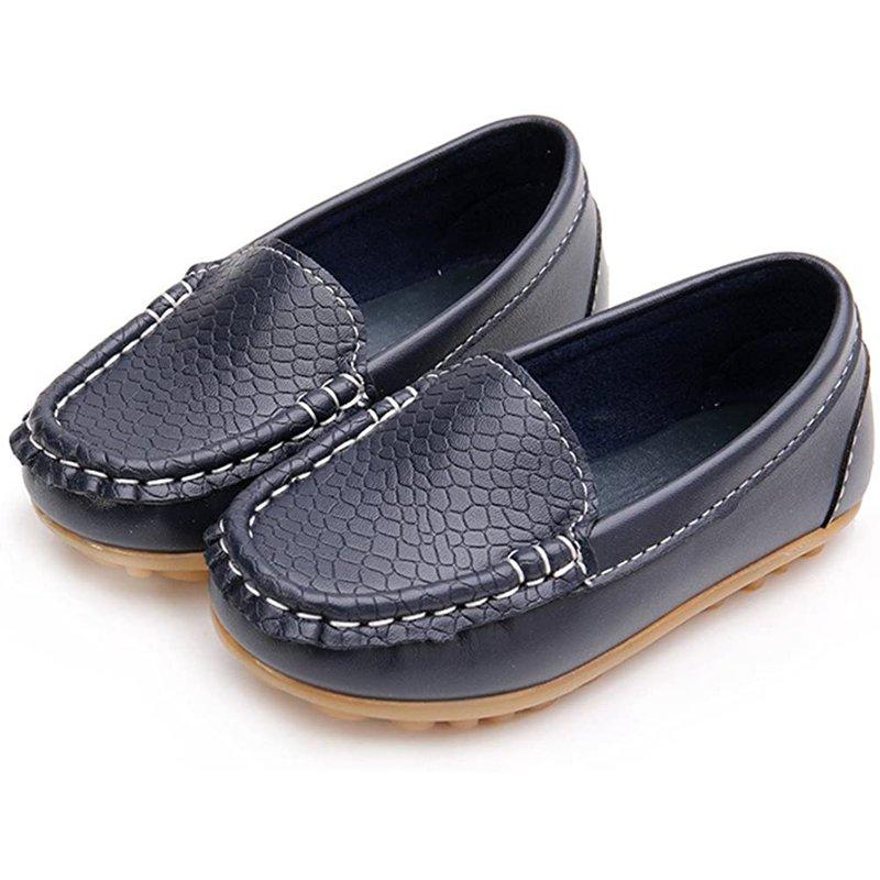 Toddler Little Kid Boys Girls Soft Slip On Loafers Dress Flat Shoes