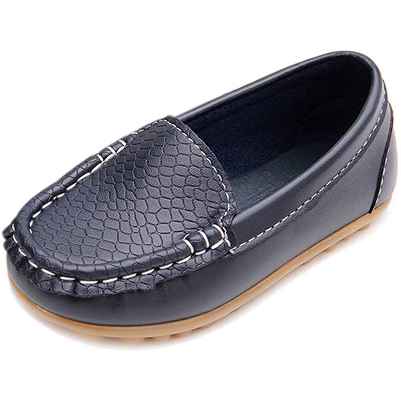 Toddler Little Kid Boys Girls Soft Slip On Loafers Dress Flat Shoes