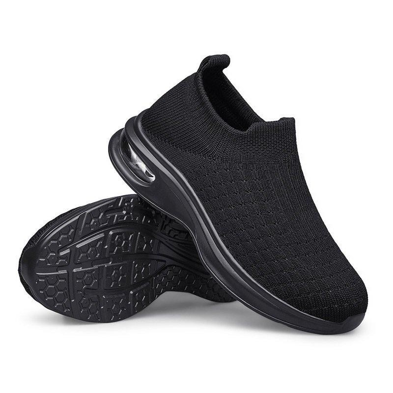 Toddlers Sock Shoes Boys Girls Kids Sneakers Slip On Fitness Tennis Walking School Shoes Black Size 7