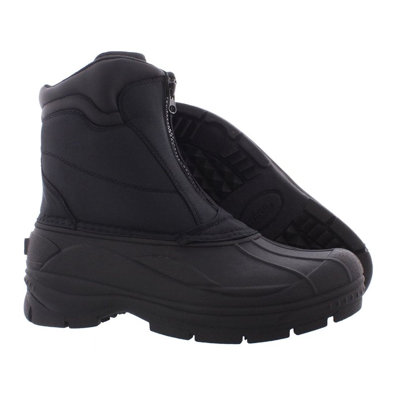 Totes Men's Cassel Waterproof Front Zip Winter Boots Wide Width Available