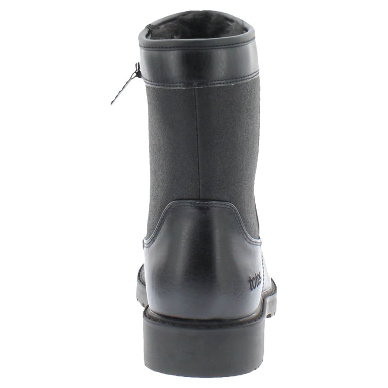 Totes Men's Stadium Waterproof Faux Fur Lined Snow Boot - Wide Width Available