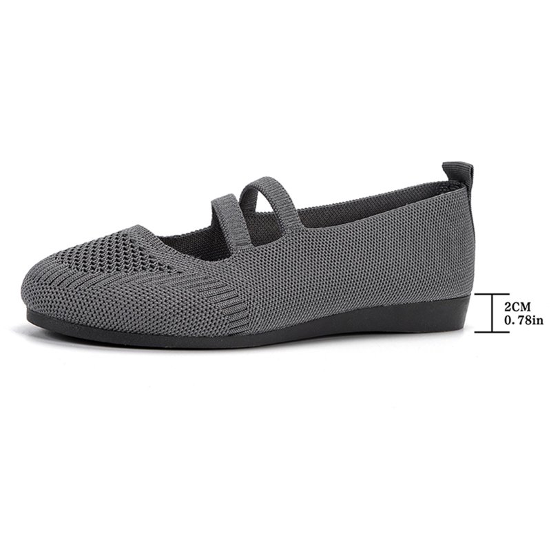 TOWED22 Women Flats Women's Flats Shoes Round Toe Flats Flats Shoes Women Ballet Flats For Women Dressy Shoes Flats Grey