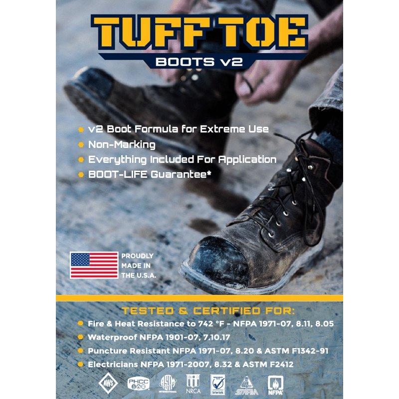 Tuff Toe Boot Protector Guard Cover Dip Non-Conductive Shoe Repair Glue Adhesive Form Brown