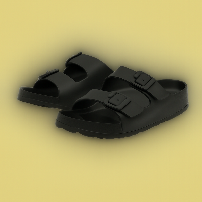 TX102 Men’s Sandals – Arch Support Slide Sandals With Adjustable Buckle Straps Soft Cushioned Footbed Non-Slip Sole Open Toe Comfort For Indoor Outdoor & Everyday Use