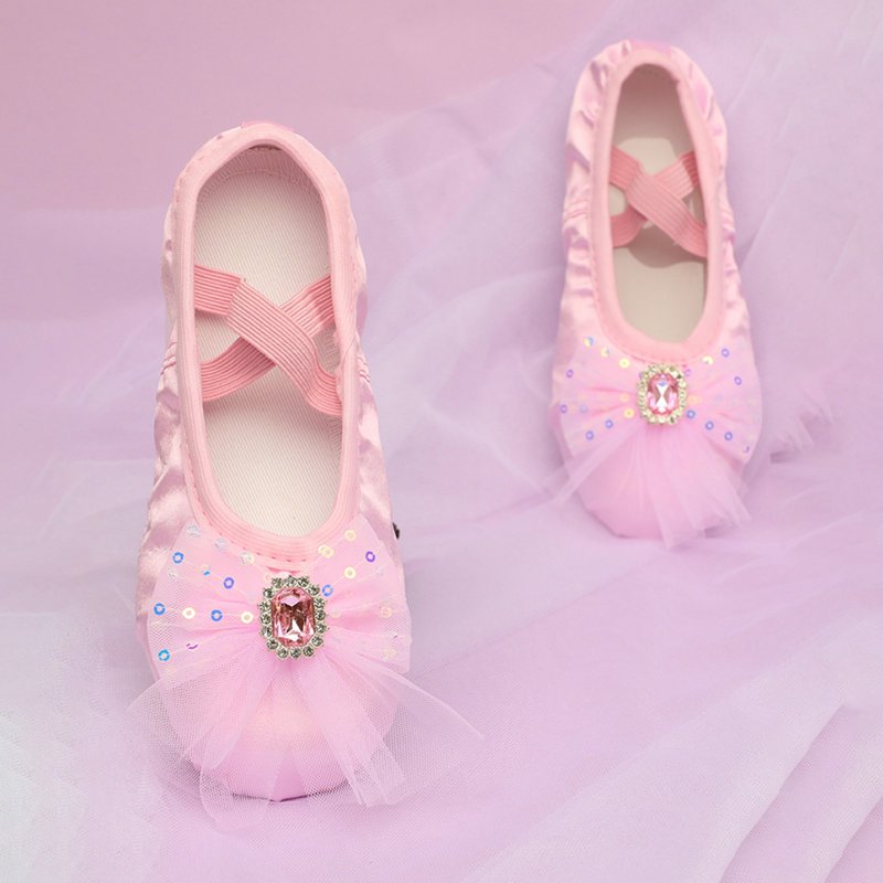 Utlike Girls Ballet Shoes Children Dance Shoes Warm Dance Ballet Performance Indoor Shoes Yoga Dance Shoes Trend Footwear Pink