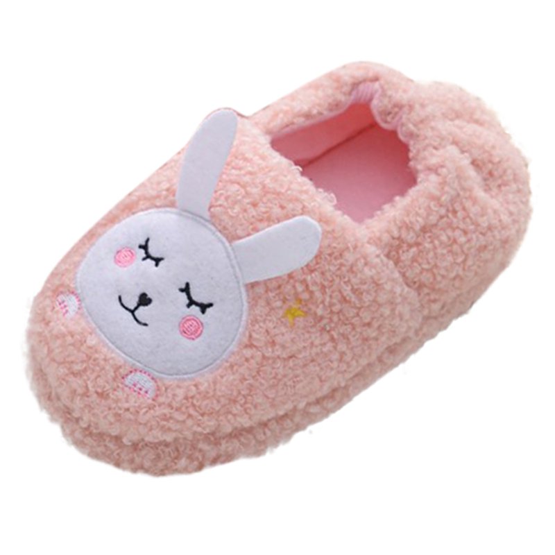 VerPetridure; Unisex Toddler Cozy Warm Non-Slip House Slippers Pink Size 2-2.5 Years