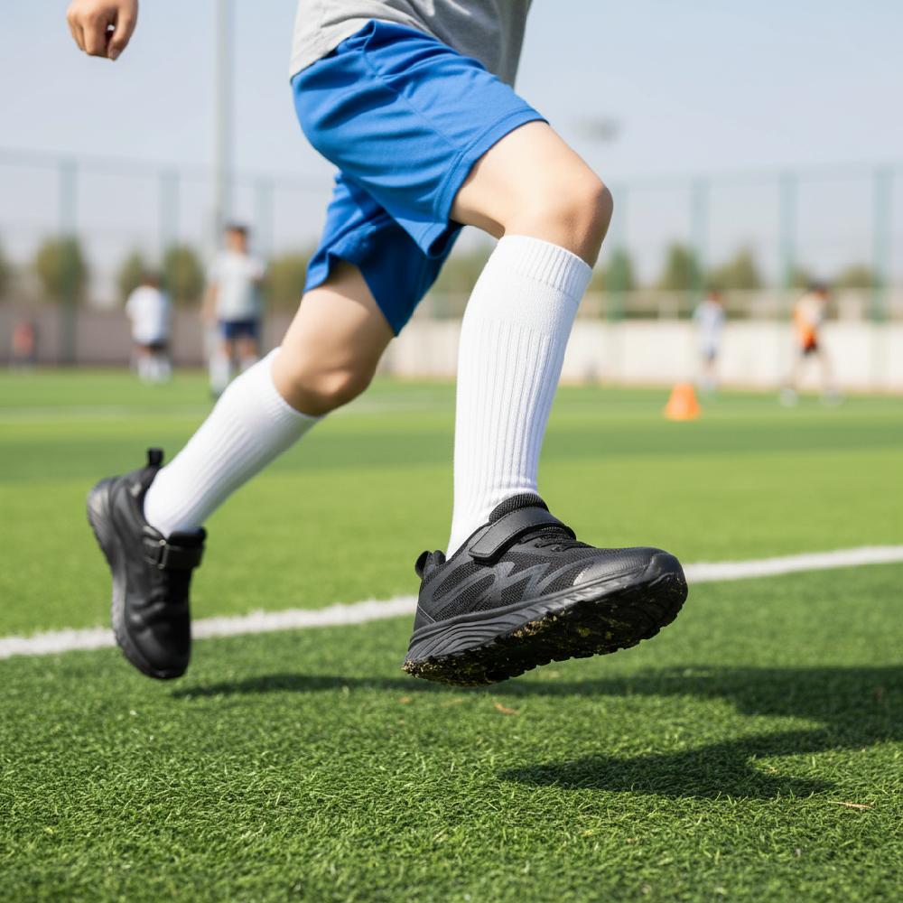 Vibdiv Boys Girls School Shoes Kids Sneakers Athletic Running Tennis Walking Shoes Black Big Kid Size 3