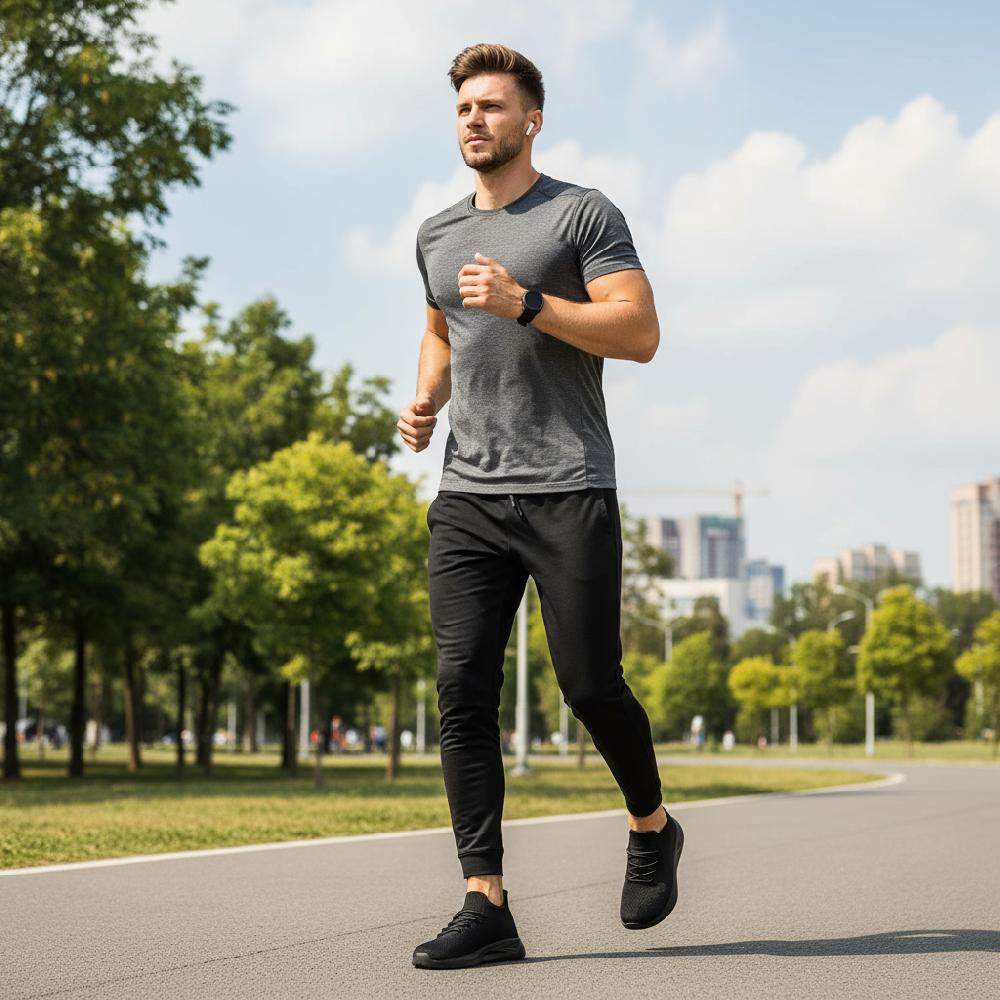 Vibdiv Mens Slip On Walking Shoes Comfort Lightweight Breathable Sock Shoes Non Slip Mesh Casual Workout Tennis Gym Running Sneakers Black Size 9