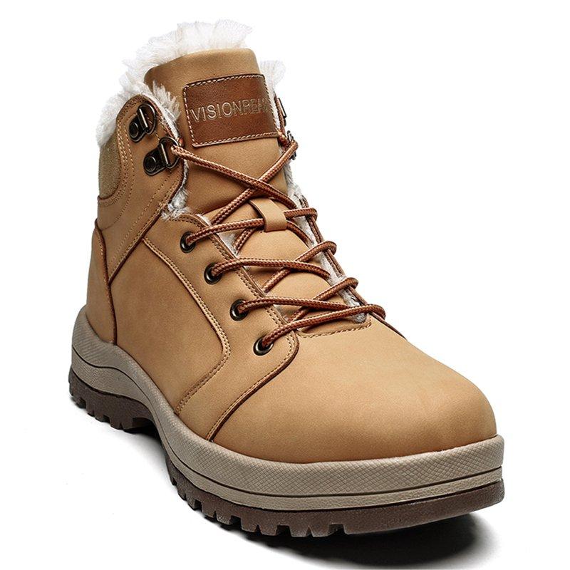 Visionreast Men Womens Winter Snow Boots Insulated Outdoor Hiking Shoes Faux Fur Lined Warm Boots