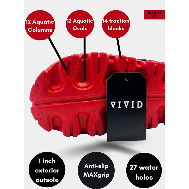 VIVID MAXGRIP ALL TERRAINS Unisex-Adult Classic Clogs