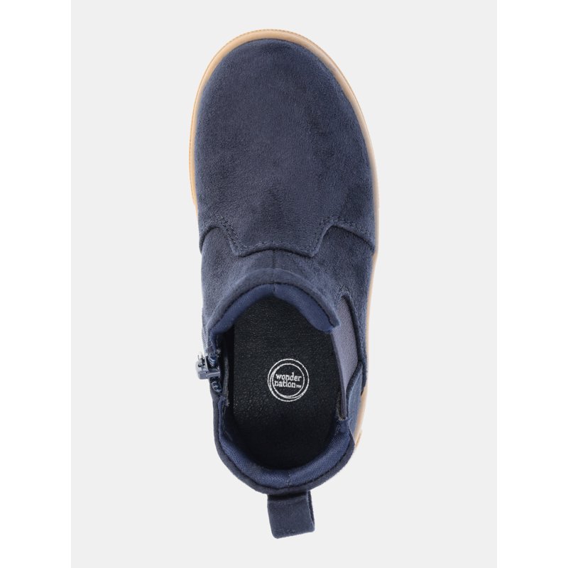 Wonder Nation Baby And Toddler Boys’ Microsuede Sneaker Boots
