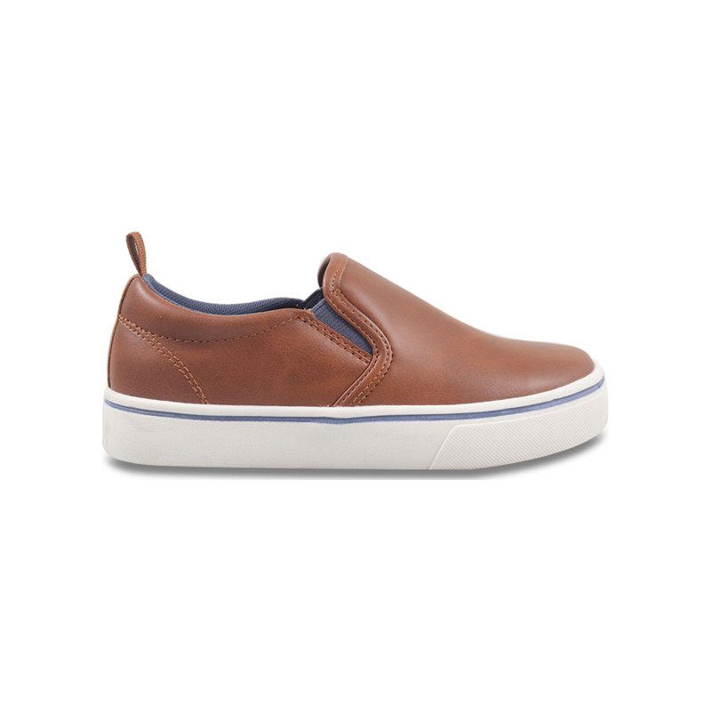 Wonder Nation Big Boys Faux Leather Slip-On