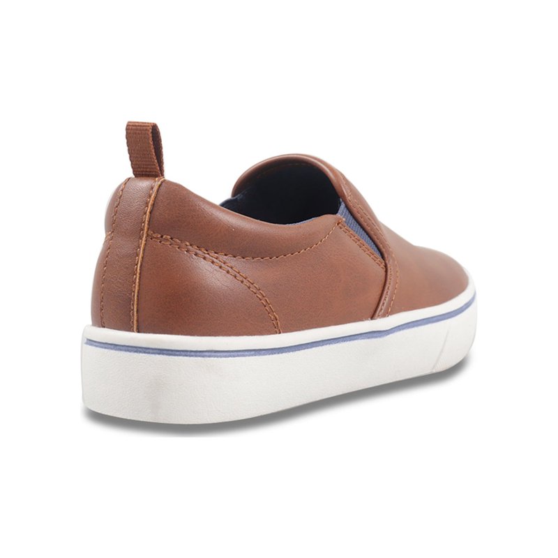 Wonder Nation Big Boys Faux Leather Slip-On