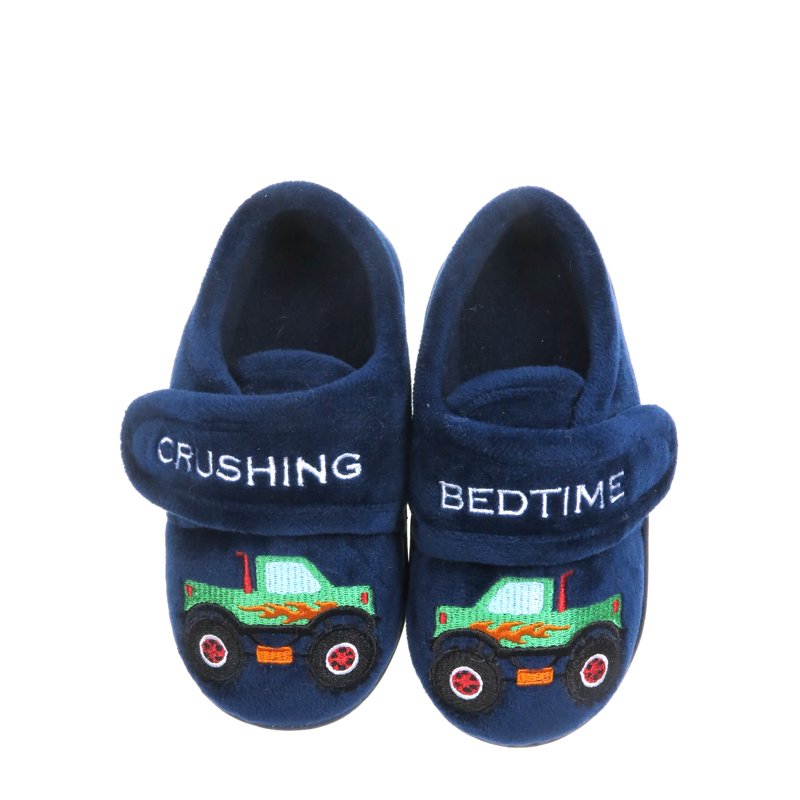 Wonder Nation Toddler Boys A-Line Embroidered Slipper