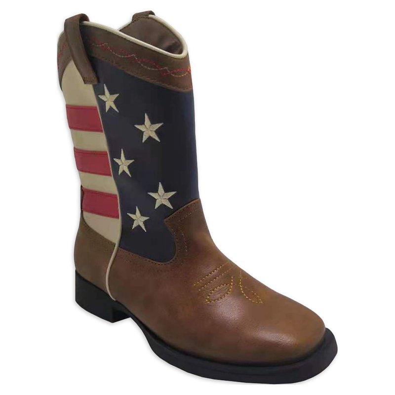 Wonder Nation Toddler & Boys Americana Cowboy Western Boots