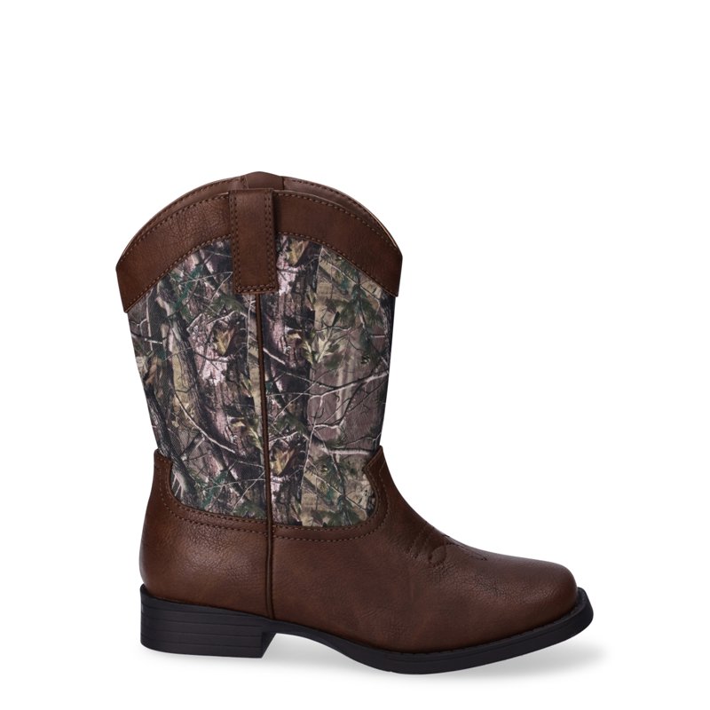 Wonder Nation Toddler & Boys Camo Cowboy Western Boots