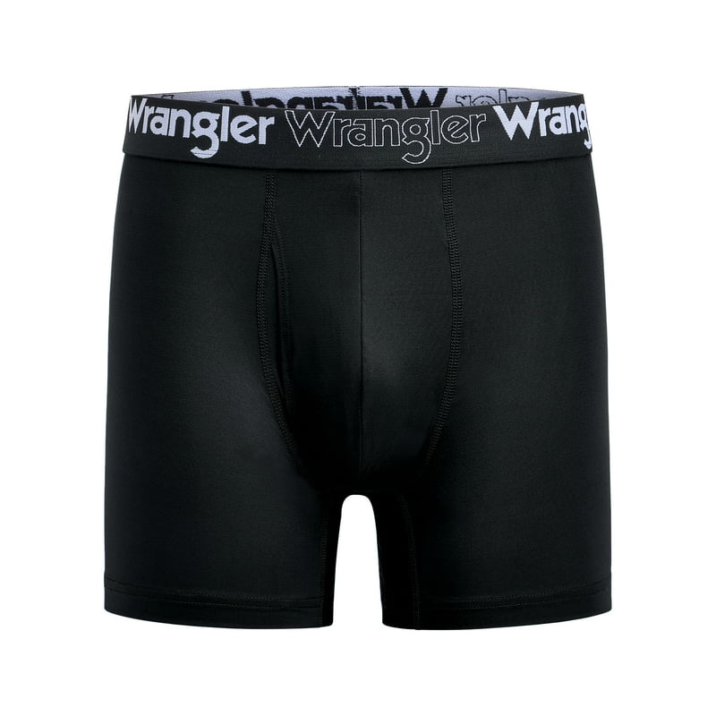 Wrangler Men’s Lightweight Performance Stretch Boxer Briefs 3-Pack