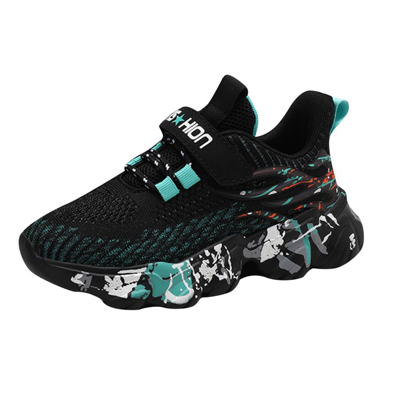 Xudanell Kids Athletic Slip On Sneakers Comfortable Bungee Running Shoes Sneakers for Boys