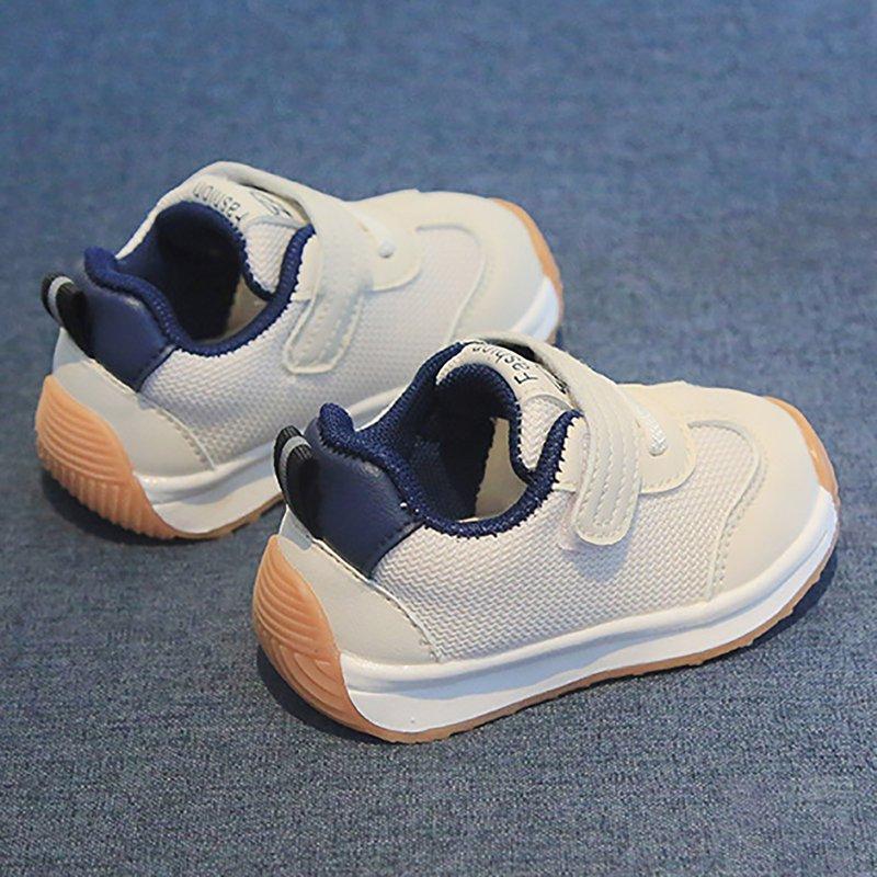 Xudanell Toddler Shoes Boys Kids Fashion Solid Versatile Mesh Breathable Non Functional Sports Shoes Toddler Boy Sneakers