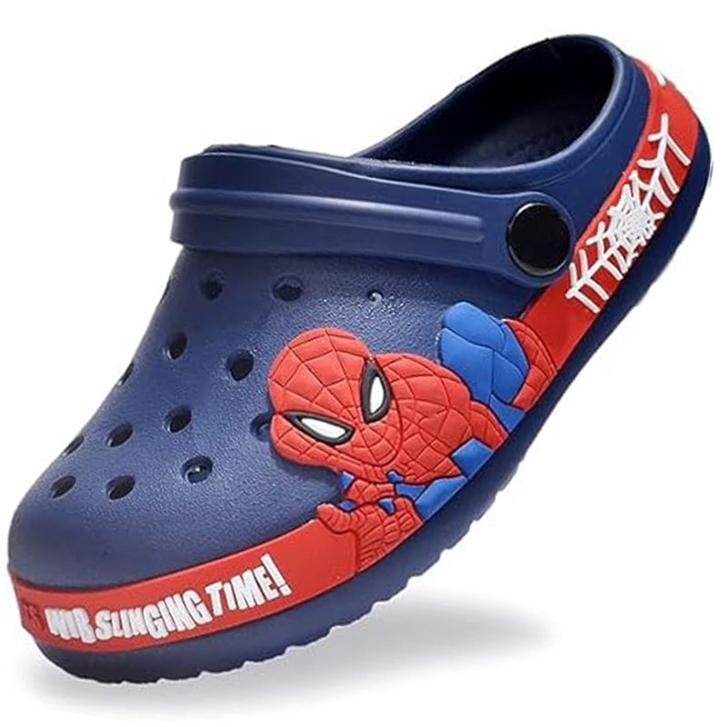 Zswuqh Spider Character Clogs Kid's Cartoon EVA Garden Beach Clogs Slip on Water Shoes Comfortable Soft and Breathable Sandals 24