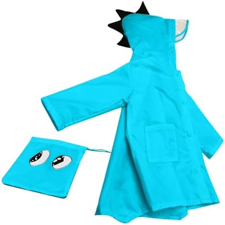 1-6 Years Kids Raincoats UK Sale Clearance Toddler Boys Girls Waterproof Rain Jacket Hooded Rain Poncho Cute Dinosaur Raincoat Outwear Reusable Rainwear Outdoor Camping Emergency Situations Travel