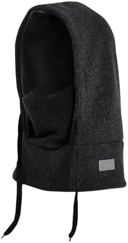 1 Piece of Children's Windproof Hat Children's Warm Hat Winter Cold Protection Products Knitted Hat Ski Mask Black