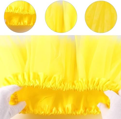 1 Yellow Tutu Ballet Dance Skirt For Girls Aged 3-12 Princess-Themed Birthday Party Costume 30 Cm Length Soft Tulle Layered Design Perfect For Dance Recitals And Photo Shoots