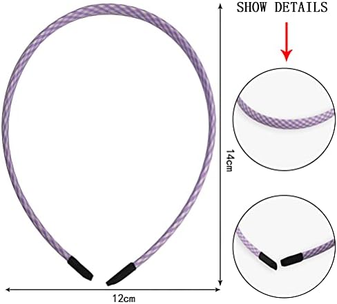 10 Pcs Colourful Girls Headbands Flower Strip Plain Hair Bands Head Bands Hairbands Floral Fabric Pink Hair Hoop Alice Bands For Girls Children Kids