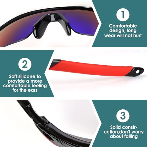 2 Pack Kids Sunglasses Sports Sunglasses For Boys Girls With UV400 Protection For Running Baseball Cycling Outdoor Activities Visor Children Sun Glasses Multipack For Teens Kids Sports Eyewear