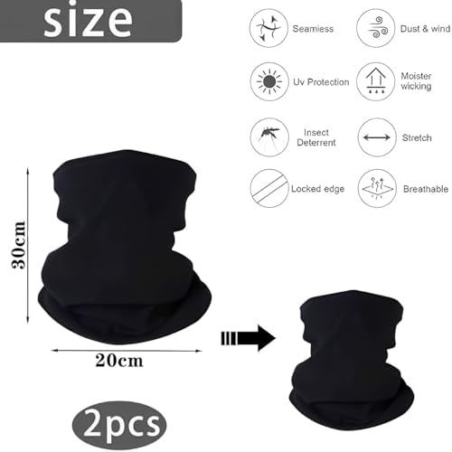 2 Pack Snood Neck Warmer Kids Kids Scarf Fleece Windproof Neck Gaiter Face Covering Mask Scarf Multifunctional Headwear For Boys And Girls Outdoor Sports