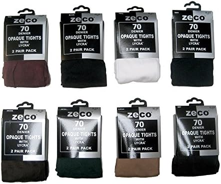 2 Pair Pack 70 Denier Opaque School Tights Art No 7134