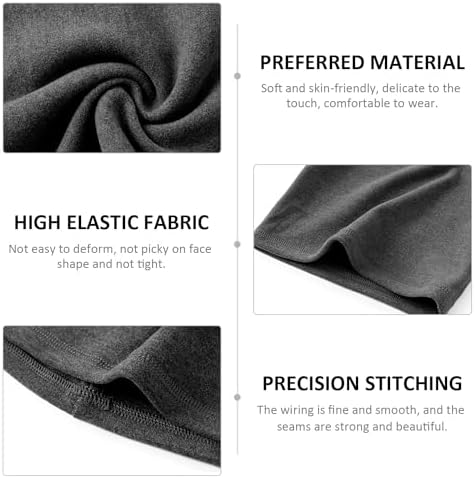 2 Pcs Kids Neck Warmer Kids Fleece Windproof Neck Gaiter Winter Face Covering For Skiing Cycling Outdoor Sports Multifunctional Headwear For Boys & Girls（Black 20 * 30cm）