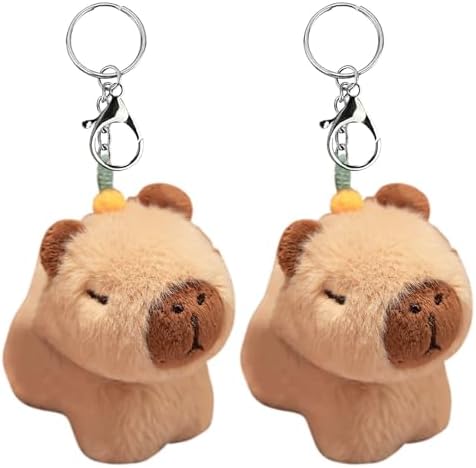2 Pieces Cartoon Capybara Pendant Cute Pendant Interesting Pendant Stuffed Animal Pendant Children's Toys