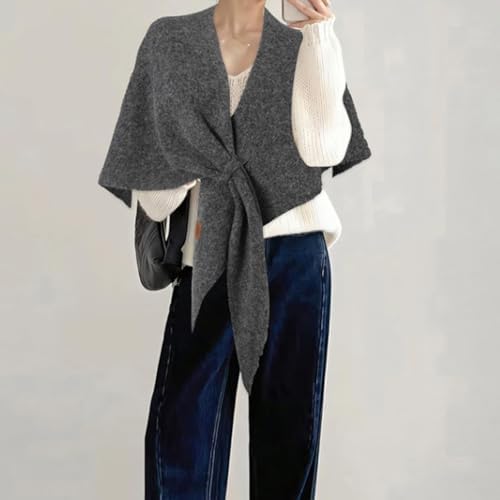 2025 New Pashmina Wraps For Women Women’s Solid Color Shawl Casual Triangular Knit Shawl For All Seasons