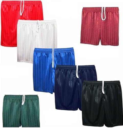 22YardsPro Boys Girls & Adults Shadow Stripe School Sports Football Rugby PE Shorts UK