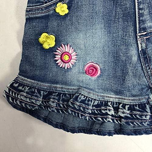 3-8T Little&Big Kids Girls Jumpsuit&Rompers Bib Overalls Flower Suspender Shorts Jeans Pants