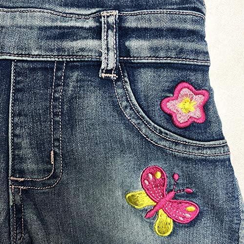 3-8T Little&Big Kids Girls Jumpsuit&Rompers Bib Overalls Flower Suspender Shorts Jeans Pants