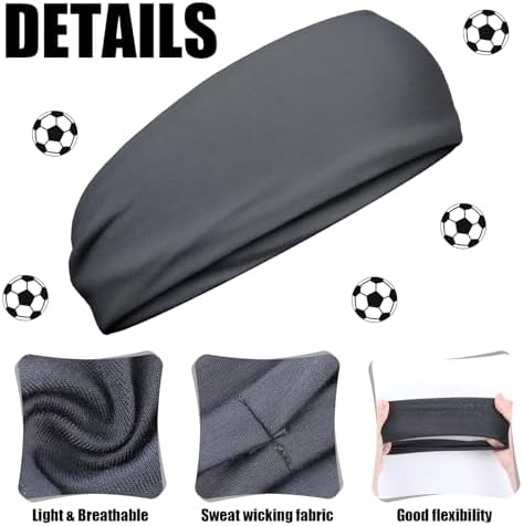 3 PCS Kids Sports Headbands Boys Sports Kids Sweatbands Moisture Wicking Sweatbands Children Soft Moisture Wicking Hairband Absorbing Youth Kids Absorbing Elastic For Running Basketball Soccer