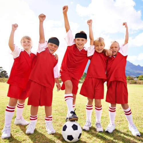 3 PCS Kids Sports Headbands Boys Sports Kids Sweatbands Moisture Wicking Sweatbands Children Soft Moisture Wicking Hairband Absorbing Youth Kids Absorbing Elastic For Running Basketball Soccer