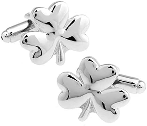 3 Three Leaf Clover Shamrock Irish Ireland Pair Cufflinks
