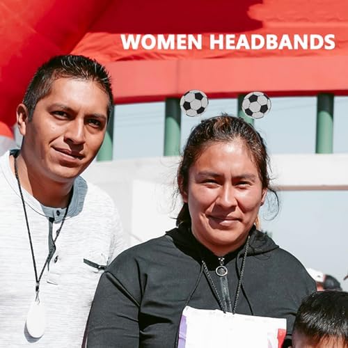 3pcs Soccer Headband Sports Hairband Soccer Ball Head Bopper For Game Day Hair Accessories Party Favor