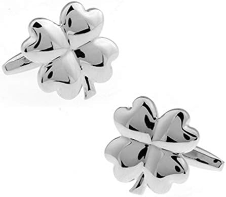 4 Four Leaf Clover Shamrock Irish Ireland Pair Cufflinks
