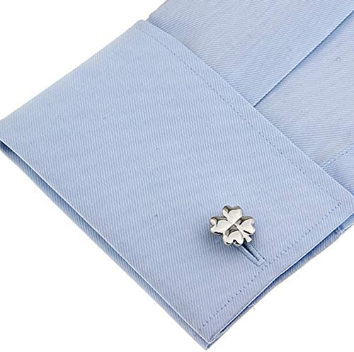 4 Four Leaf Clover Shamrock Irish Ireland Pair Cufflinks